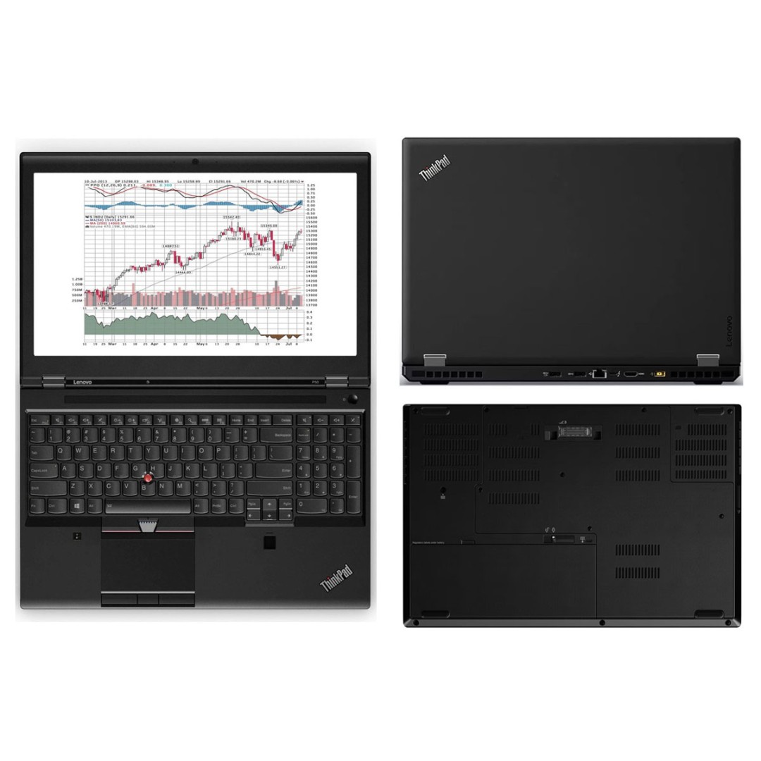  Lenovo Thinkpad P50 Mobile Workstation | Intel Core i7-6820HQ | 16 GB DDR4-2133 | 1 TB SSD M.2 | 15.6 inch FHD 