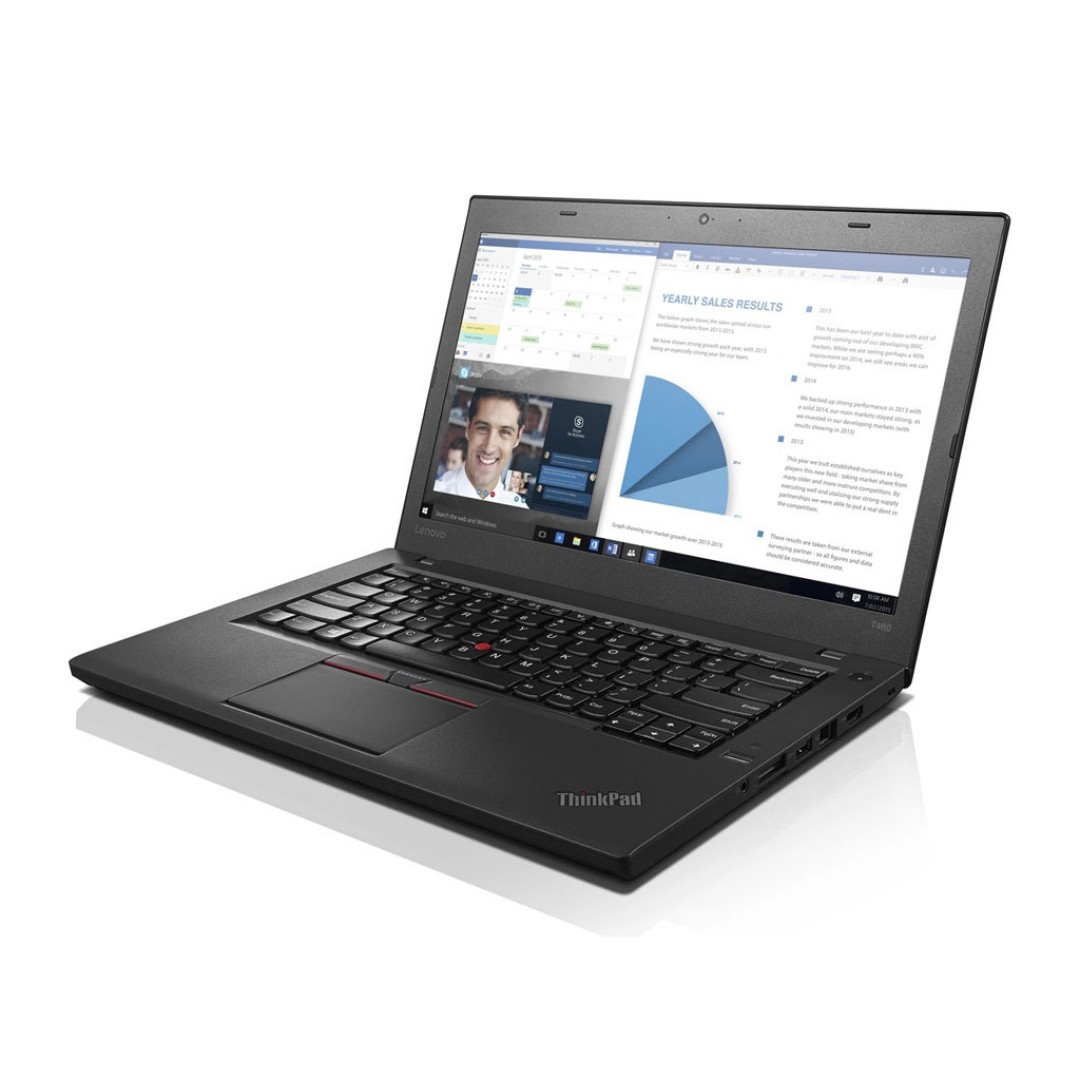  Lenovo ThinkPad T460 Laptop | Intel Core i5-6300U | 8 GB PC3L-12800 | 250 GB SATA | 14.0 inch HD