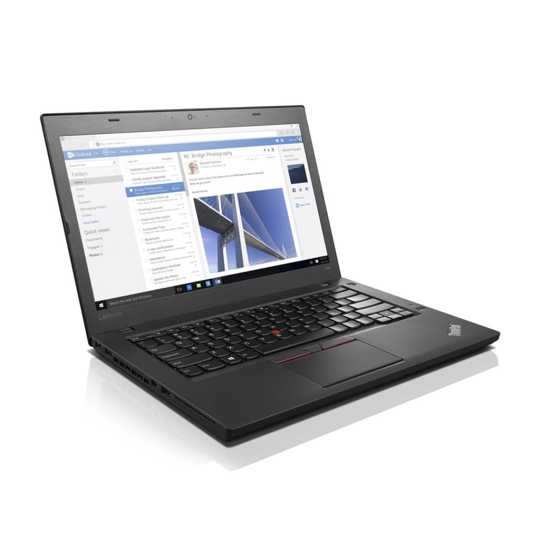  Lenovo ThinkPad T460 Laptop | Intel Core i5-6300U | 8 GB PC3L-12800 | 250 GB SATA | 14.0 inch HD